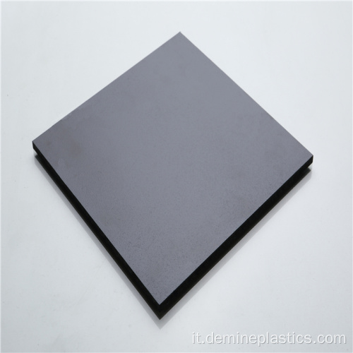 Materiale da costruzione pannello in policarbonato solido nero da 5 mm